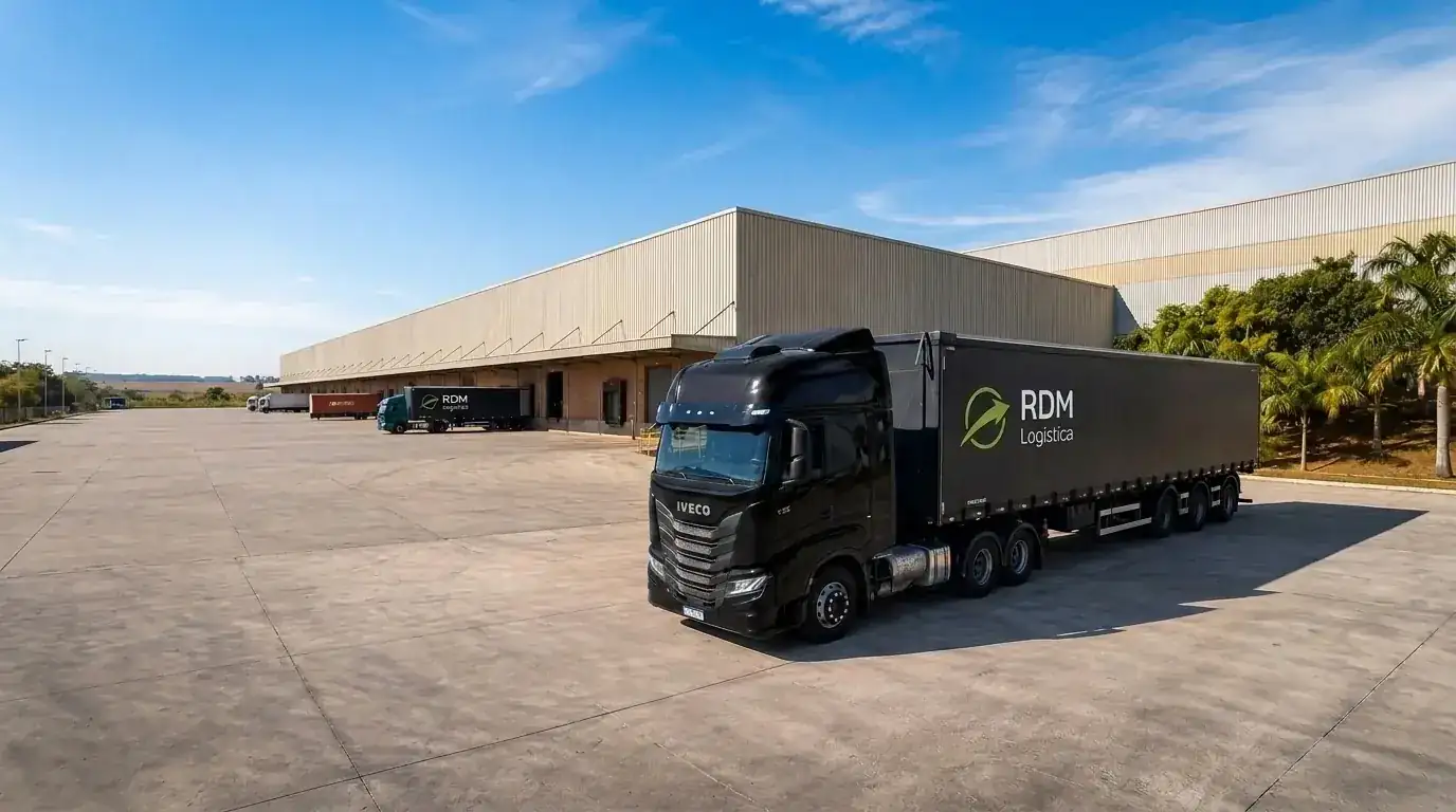 Camión RDM Logística en depósito